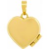 Silvego Zlatý medailón zo žltého zlata otváracie srdce 15 mm FNN22656PGYSL