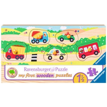 Ravensburger Wooden 032365 První vozidla 5 dílků