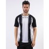 SHIRT STRIPE M/C dres biela-čierna L