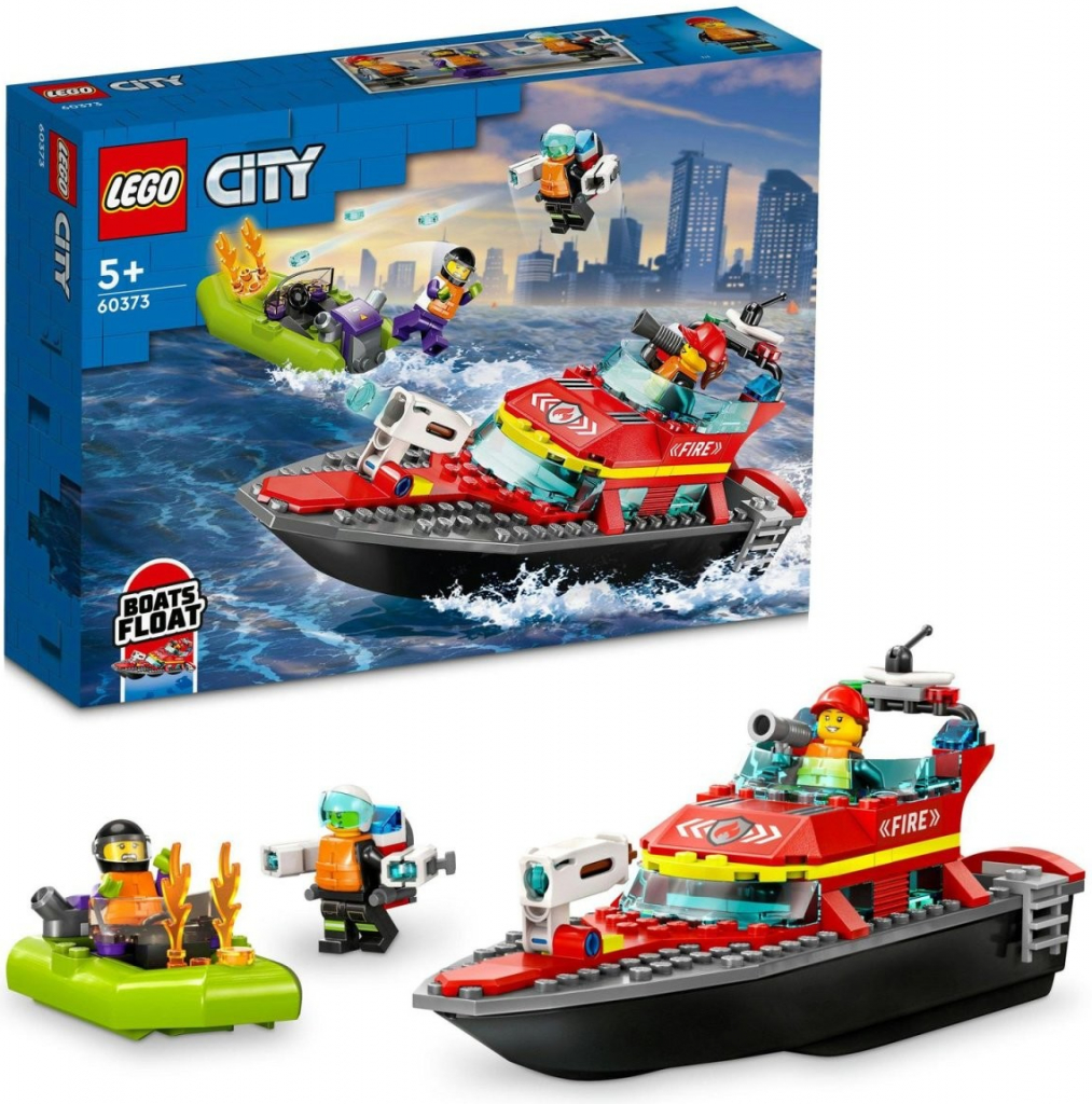 LEGO® City 60373 Hasičská záchranná loď a čln