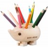 KOH-I-NOOR 9960S drevený ježko s pastelkami natur, mini 12 farieb
