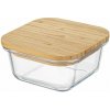 Florina Sklenená miska na jedlo s vrchnákom Clavato 1200 ml