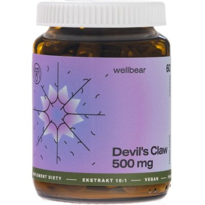 Wellbear Diablov pazúr 500 mg 60 kapsúl
