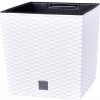 Biely plast kvetináč Prosperplast 26 cm x 26 x 27 cm