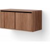 New Works Závesná skrinka Cabinet Low w. Doors, walnut