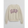 GAP Detská mikina s logom Béžová L Béžová Béžová