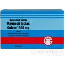 Magnesii Lactici 500 mg tbl. Galvex Magnéziové tablety 500 mg Galvex tbl.80 x 0,5 g