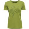 ALPINE PRO Dámské triko z organické bavlny TERMESA 3 zelená