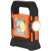 Verk 12290 Solárne LED multifunkčné prenosné kempingové svietidlo USB dobíjacie oranžové