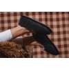 Wooline Vlnené papuče PATTON, čierne Veľkosť: 37-38
