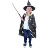 Detský čierny plášť s klobúkom čarodejnice/Halloween