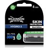 Wilkinson Sword Hydro3 Skin Protection Black Edition náhradné hlavice 4 ks