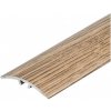 Oblý prechodový profil AL CEZAR - 47 x 5 x 930 mm - Samolepiaco-narážací - LW475w1 - Fólia Dub hlina - 9351409