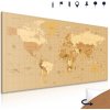Obraz na korku stará mapa sveta