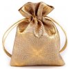 Darčekové vrecúško metalický vzor 13x18 cm - 10 ks 2 zlatá
