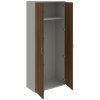 Hobis - Šatníková policová skriňa Strong, 80x192x40 cm, orech/sivá