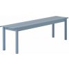 Muuto Linear Steel Bench 170 cm pale blue