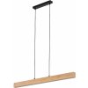 TK Lighting Teo závesné svietidlo 1x36 W čierna-drevená 6615