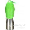 Fľaša na vodu nerezová pre psa zelená Kong H2O 740 ml