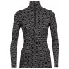 Icebreaker W 250 Vertex LS Half Zip Black