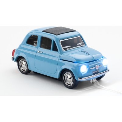 CLICK CAR MOUSE Fiat 500 Oldtimer Blue (USB Wired) 660042