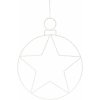 Vianočná závesná LED dekorácia Kerstball Star 236 LED, 48 cm