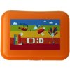 Mac Toys Dečko desiatový box s priehradkou oranžový