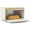 Chlebník jednodielny Ambition Scandi béžový, biely kovový