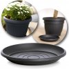 Prosperplast miska TERRA okrúhla antracit 41 cm