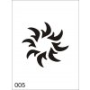 Airbrush tetovacia šablóna pre jednorazové použitie V005