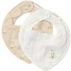 Little Dutch Podbradník bandana 2 ks Husa Newborn Naturals