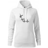 EKG bouldering mikina dámská Cape s kapucí Biela