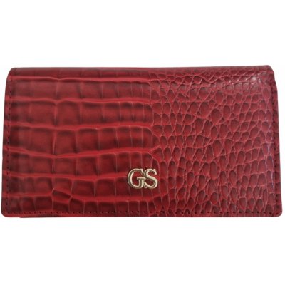 Katrin's Fashion Kožená menšia červená peňaženka Gross p-pn29