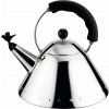 Kanvica Alessi 9093 s čiernou rukoväťou