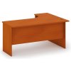 Rohový kancelársky písací stôl MIRELLI, 140x120 cm, ľavý, čerešňa