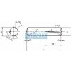 Din 1472 Kolík kužeľový rýh. 1/2 bez PÚ 5x14