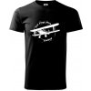 Still Plays With Planes - Klasické pánske tričko vyššej gramáže - S ( Čierna )