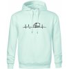 EKG autobus - Oversized mikina pánska Moon - kratšia + širšia - 2XL ( Frost )