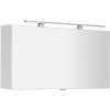 SAPHO - CLOE galérka s LED osvetlením, 100x50x18cm, biela CE100-0030