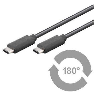 MicroConnect USB3.1CC1 USB3.1 Type C (M) - Type C (M), 1m, černý