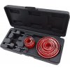 EXTOL PREMIUM vrtáky vykružovacie korunkové, 12 priemerov ∅ 19 – 76 mm, 8801606 8801606