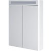 Mereo Siena, kúpeľňová galérka 64 cm, zrkadlová skrinka, biela lesk CN416GB