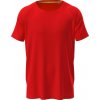 Active 140 Raglan - Crew neck Tričko STEDMAN, červená Scarlet, XL