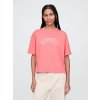 GAP Oversize tričko Heavyweight Americana Ružová S Ružová Ružová