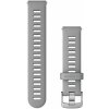 Silikónový remienok Garmin 18mm (pro Venu 2S, Vívoactive 4S, Vívomove 3S), šedý V1, Quick Release