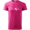 EKG Badminton košík - Klasické pánske tričko vyššej gramáže - 3XL ( Purpurová )