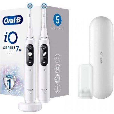 Oral-B iO7 Series 7N Duo Pack, Set zubných kefiek 2ks, Alabaster