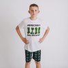 Detské letné pyžamo Minecraft Creeper White Veľkosť: 128/134