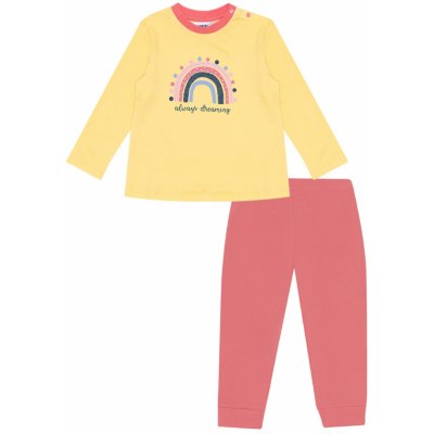 Dievčenské pyžamo Winkiki WNG žltá ružová Žltá
