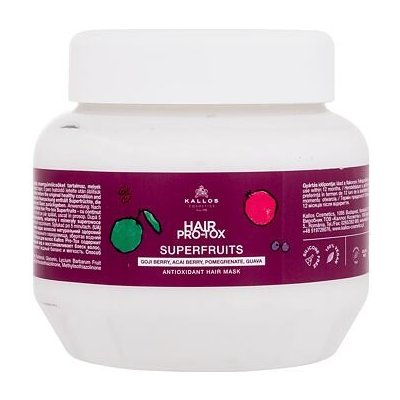 Kallos Cosmetics Hair Pro-Tox Superfruits Antioxidant Hair Mask posilující maska na vlasy 275 ml pro ženy